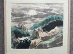 A FINE CHINESE LANDSCAPE PAINTING. - Onbekende kunstenaar -