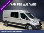 Ford Transit 2.0 TDCI 131pk L3H2 Dubbele cabine Euro6 Airco, Auto's, Nieuw, Zilver of Grijs, Diesel, Ford