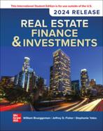 Real Estate Finance  Investments 2024 Release  9781266928086, Zo goed als nieuw