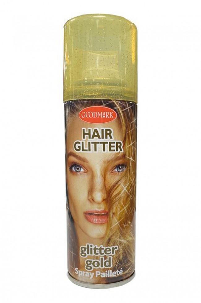 Haarspray Glittergoud 125Ml, Hobby en Vrije tijd, Feestartikelen, Nieuw, Verzenden