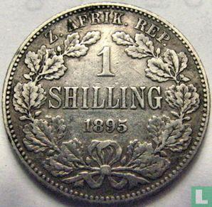 Zuid-Afrika 1 shilling 1895, Postzegels en Munten, Munten | Afrika, Losse munt, Goud, Zilver, Verzenden