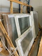 PVC raamkozijn met glas, 110x110cm, Nieuw, Kunststof, Raamkozijn, Ophalen of Verzenden