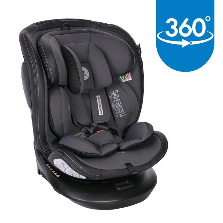Lorelli Aviator Grey 40-150 cm 360° i-Size Autostoel, Kinderen en Baby's, Autostoeltjes, Nieuw, Isofix, 15 t/m 36 kg, Verzenden