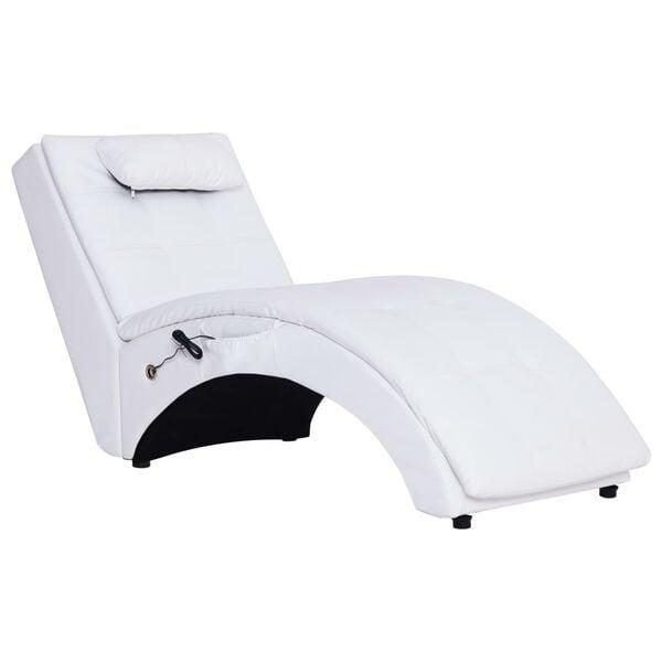 Massage Chaise Longue Wit | Gebruikt | 55% Korting, Huis en Inrichting, Banken | Sofa's en Chaises Longues, Minder dan 150 cm