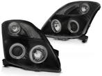 Koplampen Suzuki Swift 05-10 CCFL Angel Eyes Zwart, Ophalen of Verzenden, Nieuw