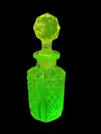 Verreries Scailmont - Parfumfles - Glas - Uraniumglas Hoogte