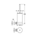 Toiletborstel Grohe Selection Glas met Wandhouder Cool, Ophalen of Verzenden, Nieuw