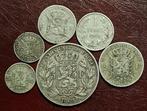 België. 50 Cents, 1, 2, 5 Francs 1866/1886 (Zonder, Postzegels en Munten, Munten | Nederland