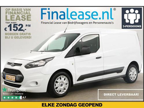 Ford Transit Connect 1.6 TDCI L2H1 Airco Cruise 3Pers €152pm, Auto's, Bestelauto's, Lease, Handgeschakeld, Diesel, Ford, Wit, Verzenden