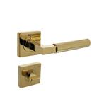 Intersteel Deurklink Bau-Stil vierkant met WC slot PVD me..., Ophalen of Verzenden, Nieuw, Koper of Messing, Klink of Kruk