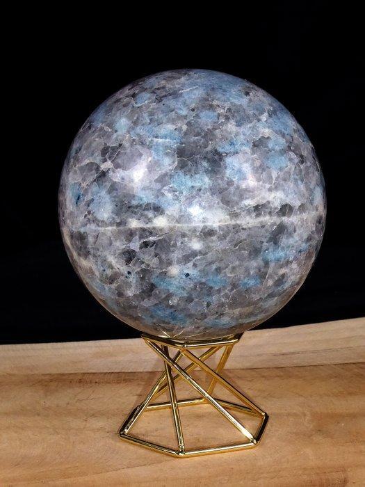 CORDIERITE BAL / IOLIET / INCLUDE GOLD COLOR METAL STAND, Verzamelen, Mineralen en Fossielen