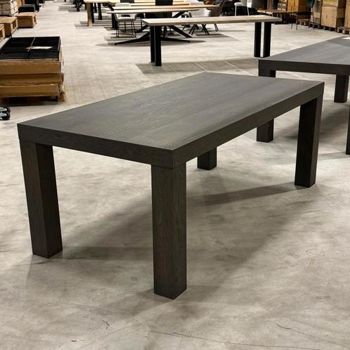 Eettafel Eiken Donkergrijs 200x100, Huis en Inrichting, Fauteuils, Ophalen of Verzenden