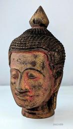 Houten boeddhahoofd in Khmer-stijl. - Hoofd - Cambodja