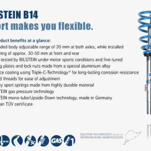 Bilstein B14 2005 Mini Cooper Base Convertible Front and, Auto-onderdelen, Ophanging en Onderstel, Ophalen of Verzenden