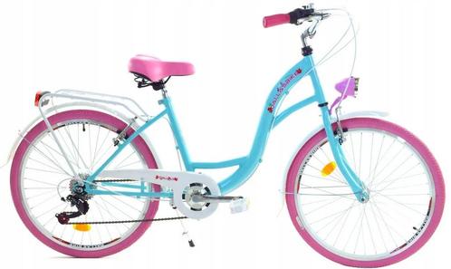 Meisjesfiets 24 inch, 6v - Blauw/Roze retourdeal! 50% kor..., Fietsen en Brommers, Fietsen | Meisjes, 24 inch, Nieuw, Ophalen of Verzenden
