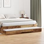 vidaXL Bedladen Oud Hout 180x36,5x16,5 cm, Huis en Inrichting, Slaapkamer | Nachtkastjes, Verzenden, Nieuw, Hout, Minder dan 45 cm