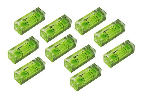 Set van 10 libellen voor waterpas, 15x15x40 mm, groen, Doe-het-zelf en Verbouw, Gereedschap | Handgereedschap, Nieuw, Ophalen of Verzenden