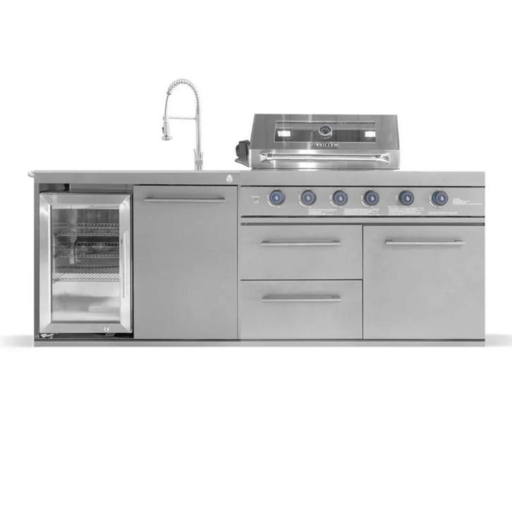 GORILLER | Buitenkeuken | BBQ | Koelkast | Spoelbak | Kraan, Tuin en Terras, Buitenkeukens, Gas, Nieuw, Vrijstaand, Verzenden