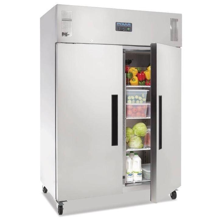 Polar Horeca Koelkast | RVS | 2-deurs | 1200L | G594, Zakelijke goederen, Horeca | Keukenapparatuur, Verzenden