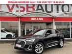 Audi Q3 Sportback 35 TFSI HYBRIDE AUTOMAAT S-LINE LED PANO-D, Auto's, Zwart, Nieuw, Lease, Benzine