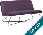 - Toledo leer Paars | Maand actie, Huis en Inrichting, Ophalen of Verzenden, Rechte bank, Minder dan 150 cm, Modern
