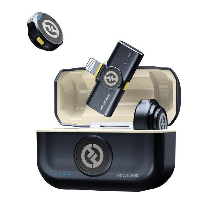 Hollyland Lark M2 Lightning Duo Wireless Microphone System, Muziek en Instrumenten, Microfoons, Gebruikt, Verzenden