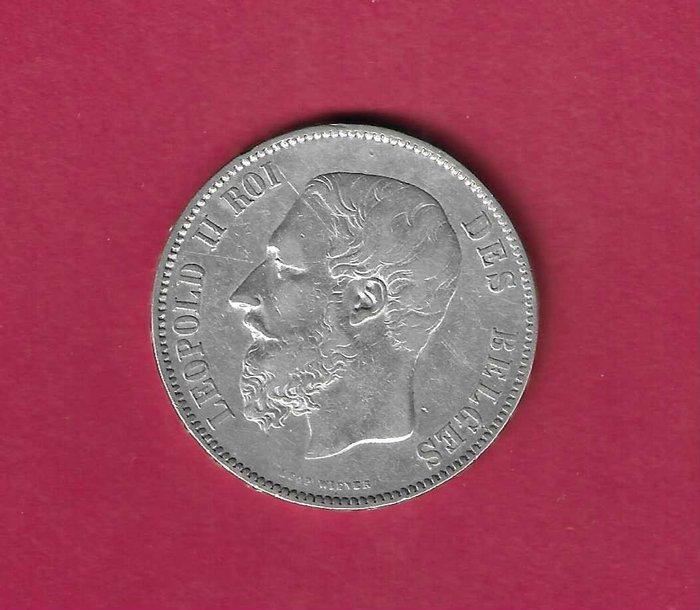 België. Leopold II. 5 Francs 1873 (Zonder minimumprijs), Postzegels en Munten, Munten | Nederland