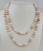 Zonder minimumprijs - Halsketting 8x9mm Multi Color Edison, Nieuw