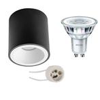 Voordeelset: Opbouwspot Set - Pragmi Cliron Pro - GU10, Huis en Inrichting, Lampen | Spots, Metaal of Aluminium, Nieuw, Ophalen of Verzenden