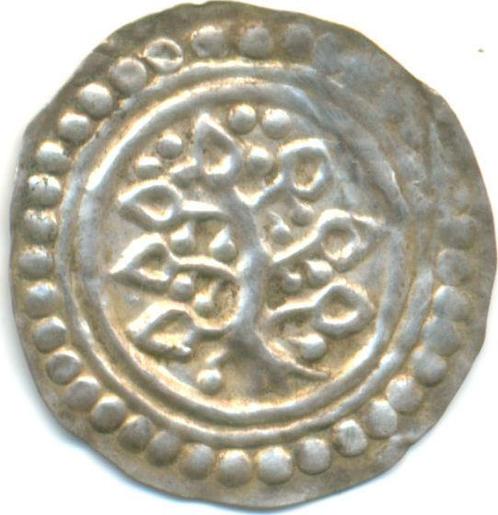 Brakteat 1185-1200 Lindau Abtei:, Postzegels en Munten, Munten | Europa | Niet-Euromunten, Verzenden