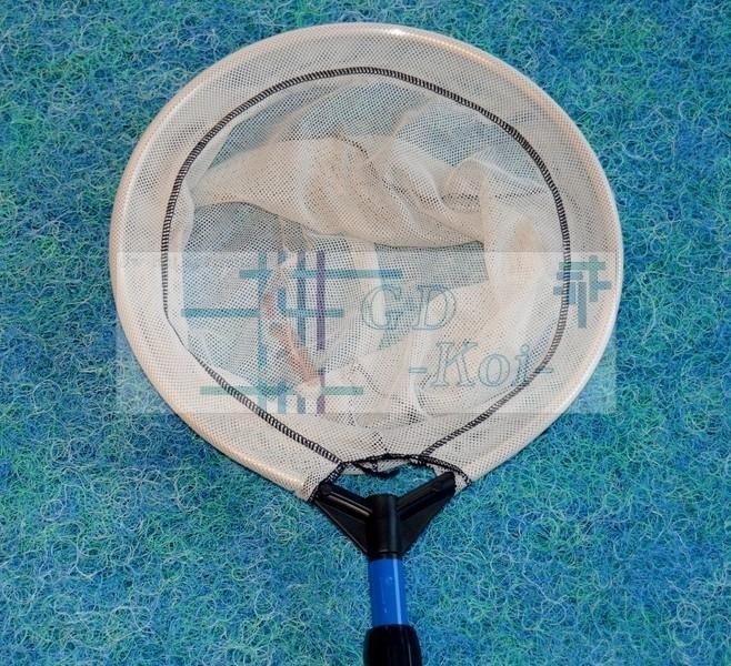 Schepnet (wit) 35cm / blauwe telescoopsteel, Tuin en Terras, Vijver-toebehoren, Vijvernet, Nieuw, Ophalen of Verzenden