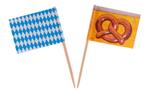 Vlagprikkers Oktoberfest - 50 stuks | Nieuw! | Prikkers, Nieuw, Verzenden