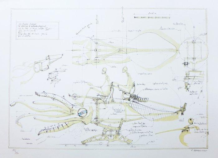 François Delaroziere (1963) - Calamar à rétropropulsion, Antiek en Kunst, Antiek | Overige Antiek