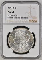 Verenigde Staten. Morgan Dollar 1881 S NGC Graded MS 61