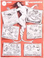 Spotprent over de zwemstijlen van Nederlandse politici, Antiek en Kunst, Verzenden