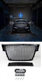 RS4 Look Front Grill Black Edition voor Audi A4 B8, Auto diversen, Ophalen of Verzenden