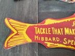 Hibbard spencer tackle lure - Reclamebord (2) - Emaille