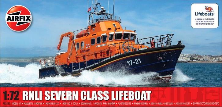 Airfix A07280 RNLI Severn Class Lifeboat Bouwpakket Schaal, Hobby en Vrije tijd, Modelbouw | Boten en Schepen, Nieuw, Overige merken