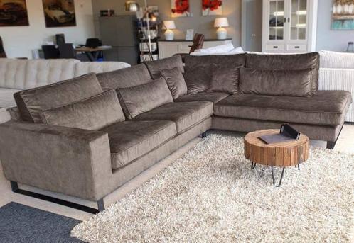 Hoekbank Naarden - hoekbanken - Taupe, Huis en Inrichting, Banken | Sofa's en Chaises Longues, Nieuw, Stof