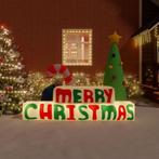 vidaXL Decoratie Merry Christmas met LEDs opblaasbaar 197, Diversen, Verzenden, Nieuw