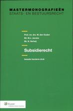 9789013077919 Subsidierecht | Tweedehands, Boeken, W. den Ouden, Zo goed als nieuw, Verzenden