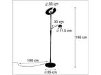 TRIO Leuchten - Vloerlamp met leeslamp - 1 lichts - H 1950, Verzenden, Nieuw