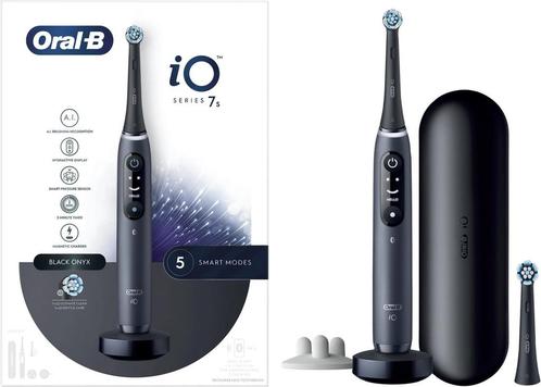 Oral-B - iO 7S - Elektrische Tandenborstel - Zwart, Sieraden, Tassen en Uiterlijk, Overige Accessoires, Nieuw, Verzenden