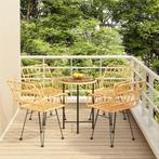 vidaXL 5-delige Tuinset poly rattan, Tuin en Terras, Tuinsets en Loungesets, Verzenden, Nieuw, Rotan, Tuinset