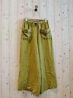 Boho Linnen broek met brede pijpen - steek zakken met een, Nieuw