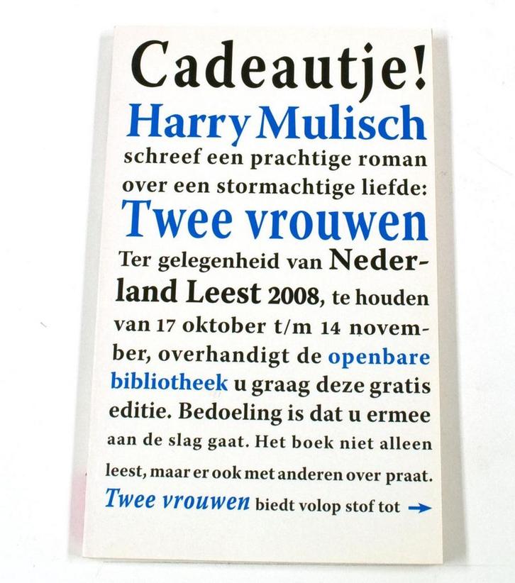 Twee vrouwen 9789059650749 Harry Mulisch, Boeken, Romans, Gelezen, Verzenden