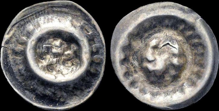 Before 1506ad Poland Silesia Ar brakteat zilver, Postzegels en Munten, Munten | Europa | Niet-Euromunten, Verzenden