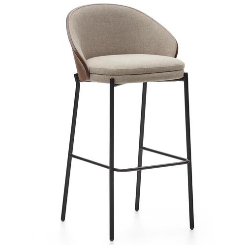 25% Korting |  Kave Home Barkruk, Huis en Inrichting, Barkrukken, Zo goed als nieuw, Metaal, 90 cm of meer, Verzenden