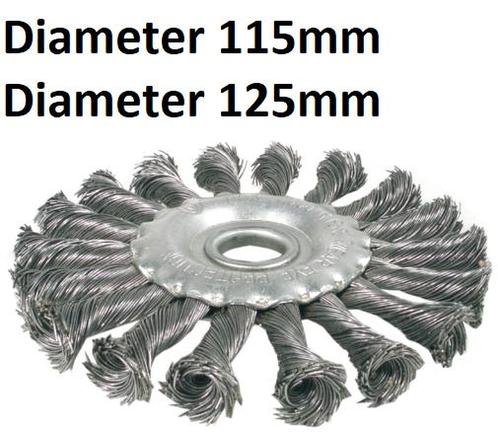 Bgs Technic Schijfborstel getwist staaldraad diameter 115 mm, Auto diversen, Autogereedschap, Verzenden