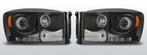 Koplampen Angel Eyes | Dodge Ram 2006-2008 | zwart, Verzenden, Nieuw, Dodge